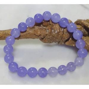 140 天然石 パワーストーン ブレスレット ラベンダージェ-ド　8mm 珠