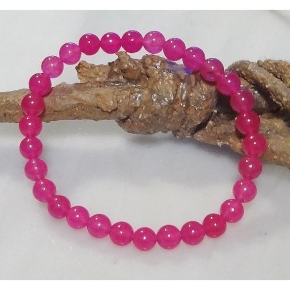 145 天然石 パワーストーン ブレスレットチェリージェード　6mm 珠