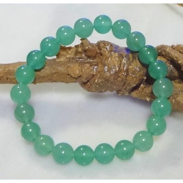 149 天然石 パワーストーン ブレスレット グリーンアベンチュリン（砂金水晶）　8mm 珠