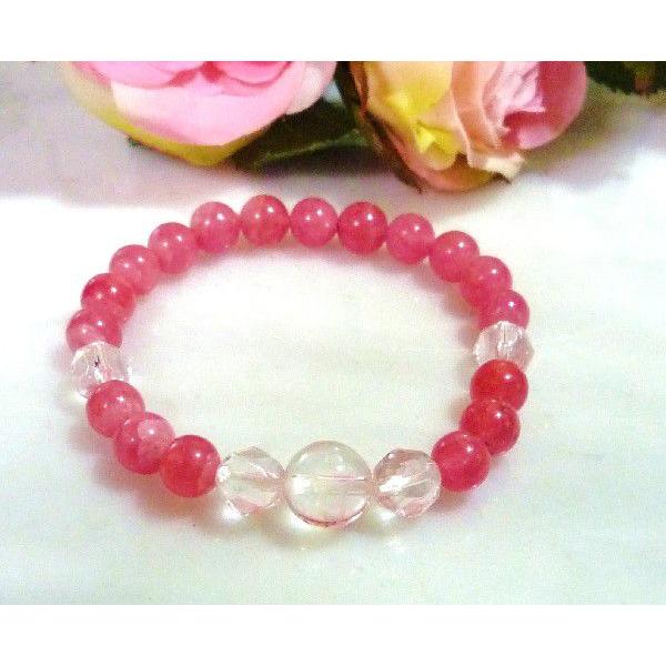 天然石 パワーストーン ブレスレット 梵字 バン 未年 アルゼンチン産 インカローズ/スターカット水...