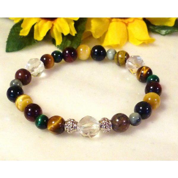 天然石 パワーストーン ブレスレット/開眼/洞察力/自分を見つめ才能開花/守る/伸ばす/７つの目　4...