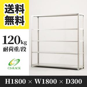 スチールラック 棚 業務用 高さ1800 横幅1800 奥行450 5段 耐荷重200kg