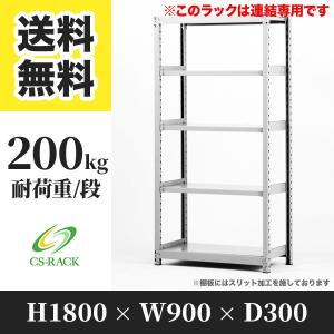 スチールラック 棚 業務用 高さ1800 横幅1800 奥行450 5段 耐荷重200kg
