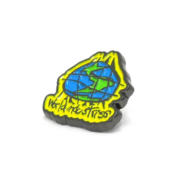 WORLD INDUSTRIES BADGE ワールドインダストリーズ バッジ WORLD SCRI...