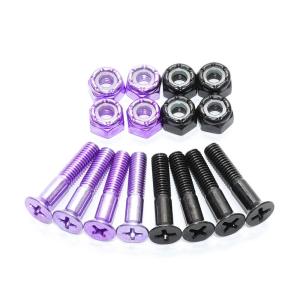 HARDZEISS BOLT ハードツアイス ボルト（プラス）1インチ PHILLIPS MK4 HIROKI MURAOKA BLACK/PURPLE スケートボード スケボー｜cs-skate