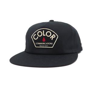 COLOR COMMUNICATIONS CAP カラーコミュニケーションズ キャップ DESIGN DEPT. PATCH UNSTRUCTURED SNAPBACK BLACK スケートボード スケボー｜cs-skate