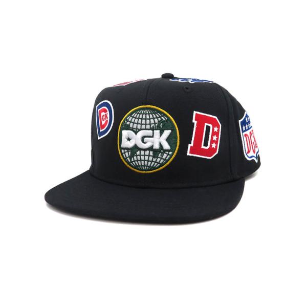（セール）DGK CAP ディージーケー キャップ LEAGUE SNAPBACK BLACK スケ...
