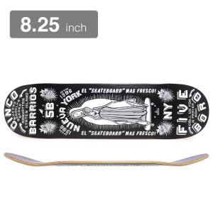 5BORO DECK ファイブボロ デッキ TEAM CINCO BARRIOS BLACK 8.25 スケートボード スケボー｜cs-skate