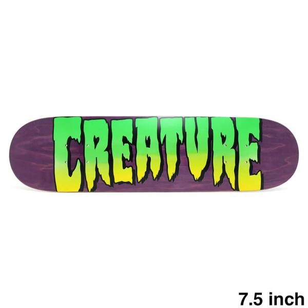 CREATURE DECK クリーチャー デッキ TEAM LOGO PURPLE STAIN 7....