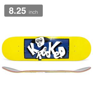 KROOKED DECK クルキッド デッキ TEAM INCOGNITO EMBOSSED BLUE STAIN 8.25 スケートボード スケボー｜cs-skate