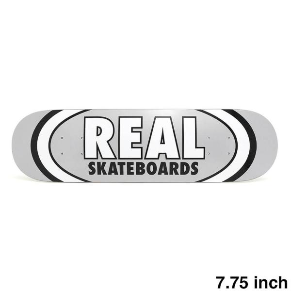 REAL DECK リアル デッキ TEAM CLASSIC OVAL SILVER 7.75 スケ...