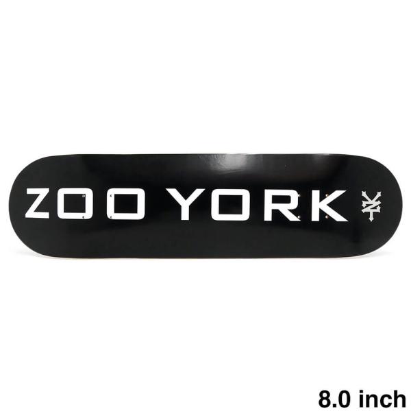 ZOO YORK DECK ズーヨーク デッキ TEAM OG 95 LOGO BLOCK BLAC...