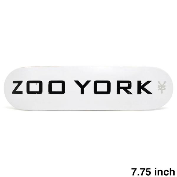 ZOO YORK DECK ズーヨーク デッキ TEAM OG 95 LOGO BLOCK WHIT...
