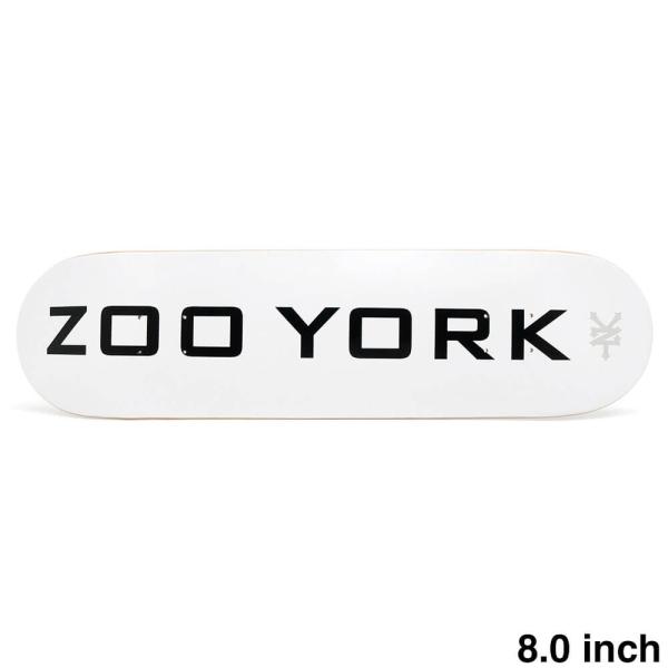 ZOO YORK DECK ズーヨーク デッキ TEAM OG 95 LOGO BLOCK WHIT...