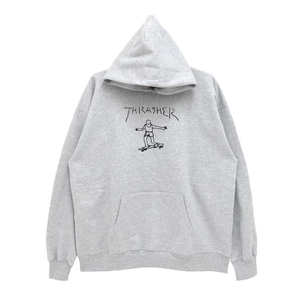 THRASHER HOOD スラッシャー パーカー GONZ GREY（US企画） スケートボード ...