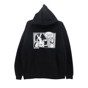 LIBE BRAND UNIVS LIBE HOOD ライブ パーカー BIG LOGO BLACK スケート