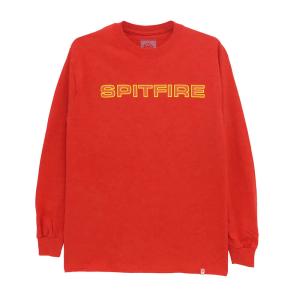 【セール】SPITFIRE LONG SLEEVE スピットファイヤー ロングスリーブTシャツ CLASSIC 87 RED/GOLD スケートボード スケボー｜cs-skate