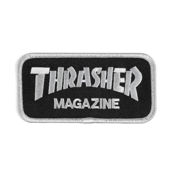 THRASHER PATCH スラッシャー ワッペン LOGO PATCH BLACK/GREY（U...