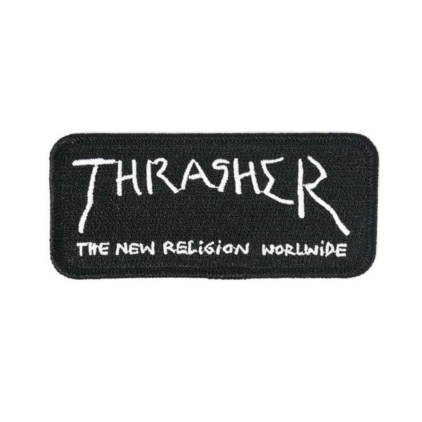 THRASHER PATCH スラッシャー ワッペン NEW RELIGION BLACK/WHIT...