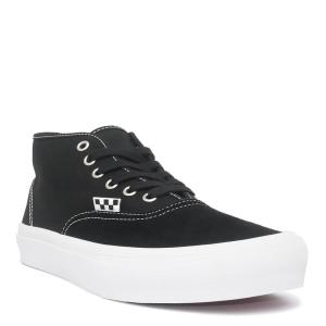 VANS SHOES バンズ シューズ スニーカー SKATE AUTHENTIC MID BLACK/WHITE（US企画） スケートボード スケボー