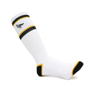 ANTIHERO SOCKS アンチヒーロー ソックス 靴下 BASIC PIGEON EMB WHITE/BLACK/YELLOW スケートボード スケボー｜cs-skate