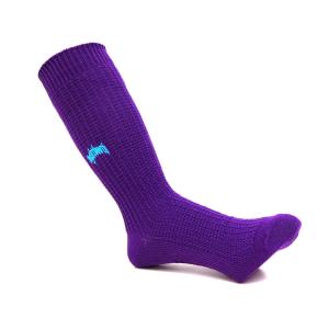 TIGHTBOOTH（TBPR）SOCKS タイトブース ソックス 靴下 COLLEGE WAFFLE PURPLE スケートボード スケボー｜cs-skate