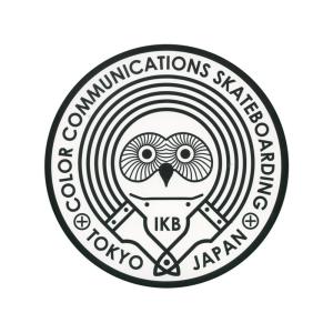 COLOR COMMUNICATIONS STICKER カラーコミュニケーションズ ステッカー OWL IKB 220 BLACK スケートボード スケボー