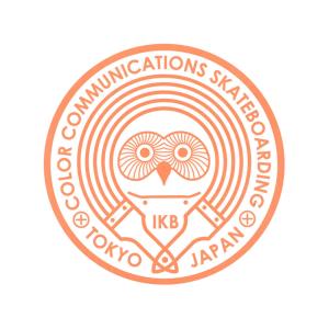COLOR COMMUNICATIONS STICKER カラーコミュニケーションズ ステッカー OWL IKB 220 PEACH スケートボード スケボー