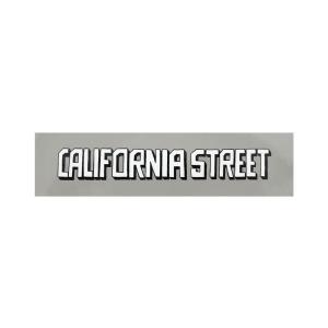 CALIFORNIA STREET STICKER カリフォルニアストリート ステッカー ESOW BLOCK LOGO GREY スケートボードショップ スケートボード スケボー｜cs-skate