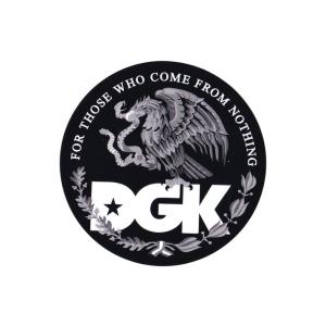 DGK STICKER ディージーケー ステッカー POR VIDA BLACK スケートボード スケボー