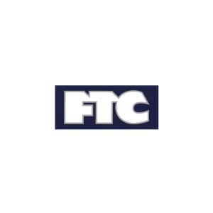 FTC STICKER エフティーシー ステッカー LOGO 2.5 NAVY/CLEAR/GREY スケートボード スケボー