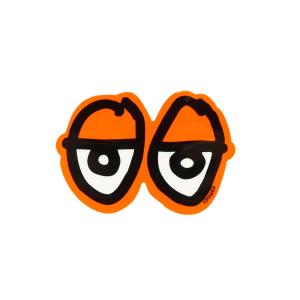 KROOKED STICKER クルキッド ステッカー EYES DIECUT SMALL ORANGE スケートボード スケボー｜cs-skate