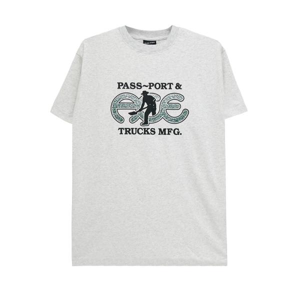 ACE T-SHIRT エース Tシャツ PASS~PORT HAMMERTONE ASH スケート...