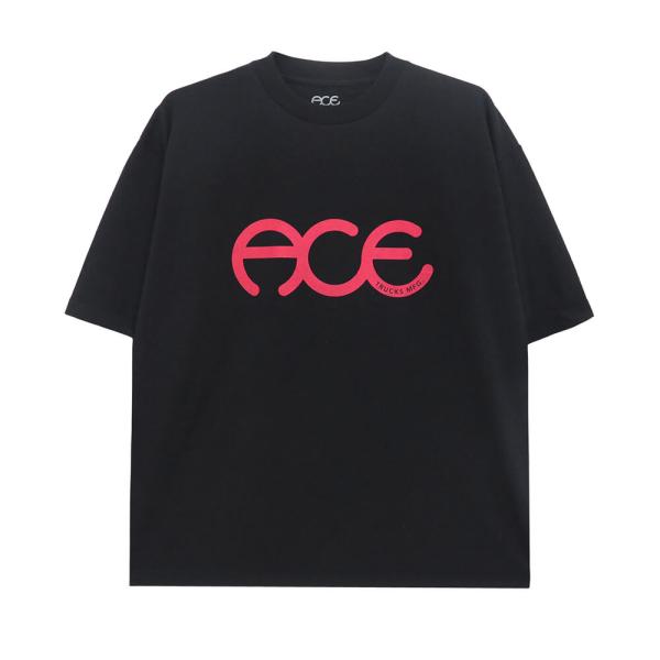 ACE T-SHIRT エース Tシャツ RINGS BLACK スケートボード スケボー