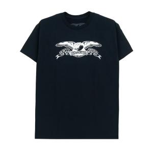 ANTIHERO T-SHIRT アンチヒーロー Tシャツ BASIC EAGLE BLACK/WHITE スケートボード スケボー｜cs-skate