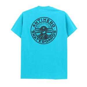 ANTIHERO T-SHIRT アンチヒーロー Tシャツ STAY READY DBL JADE/BLACK