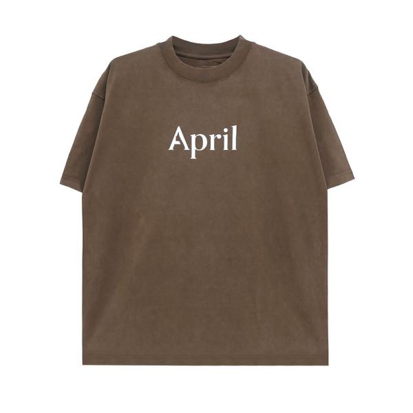 APRIL T-SHIRT エイプリル Tシャツ OG LOGO CHOCOLATE スケートボード...