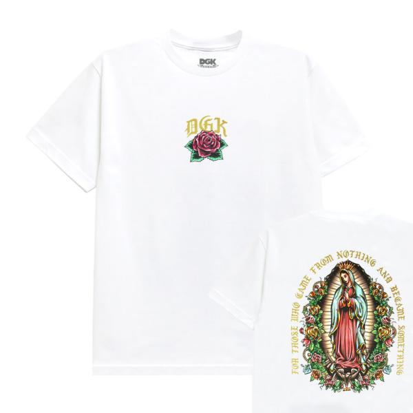 DGK T-SHIRT ディージーケー Tシャツ GUADALUPE WHITE スケートボード ス...