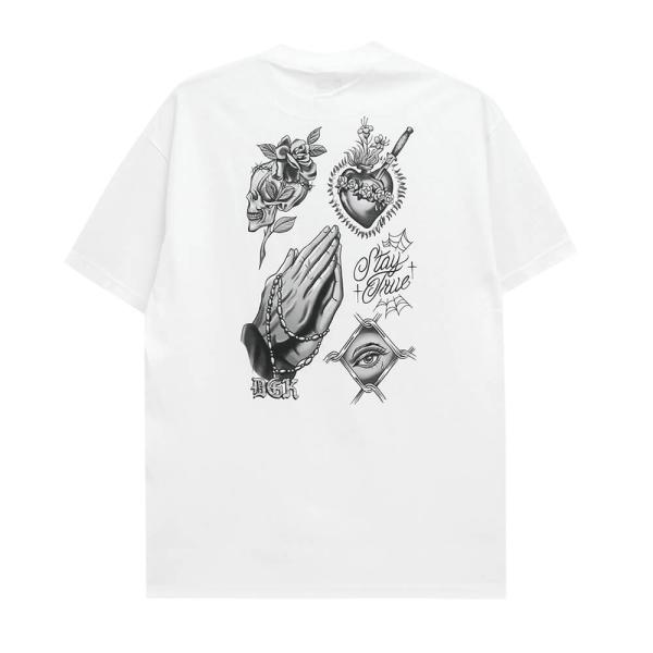 DGK T-SHIRT ディージーケー Tシャツ STAY TRUE WHITE スケートボード ス...