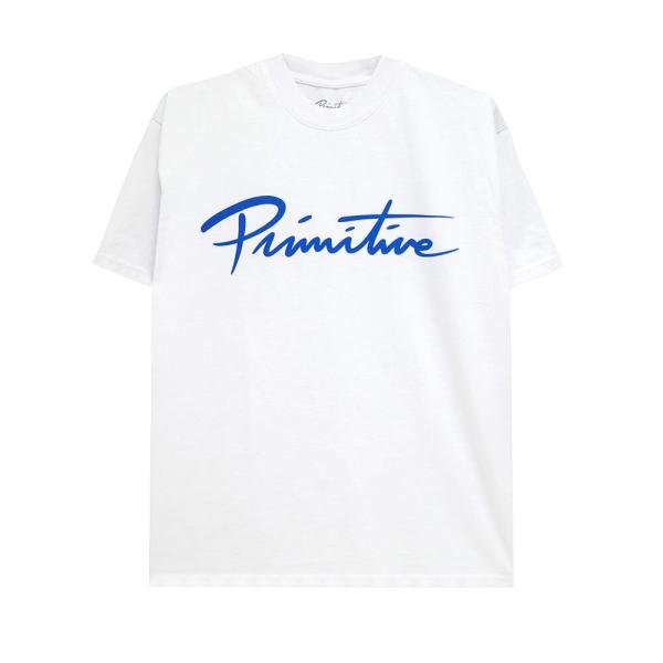 PRIMITIVE T-SHIRT プリミティブ Tシャツ NUEVO SCRIPT HW WHIT...
