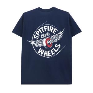 SPITFIRE T-SHIRT スピットファイヤー Tシャツ FLYING CLASSIC NAVY スケートボード スケボー｜cs-skate