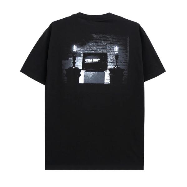 THEORIES T-SHIRT セオリーズ Tシャツ STATIC TUNE IN BLACK ス...