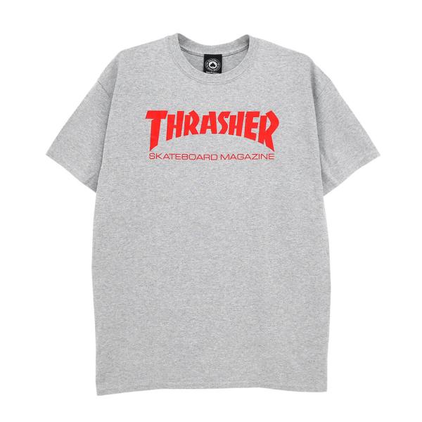 THRASHER T-SHIRT スラッシャー Ｔシャツ SKATE MAG LOGO RED プリ...