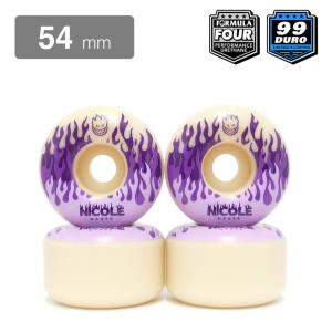 SPITFIRE WHEEL スピットファイヤー ウィール FORMULA FOUR (F4) RADIALS 99D NICOLE HAUSE KITTED 54mm スケートボード スケボー｜cs-skate