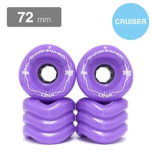 SHARK WHEEL シャークウィール ソフトウィール（クルーザー）DNA（78A） PURPLE 72mm スケートボード スケボー｜cs-skate