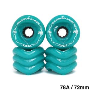 SHARK WHEEL シャークウィール ソフトウィール（クルーザー） DNA（78A） TURQUOISE 72mm スケートボード スケボー｜スケートボードのCALIFORNIASTREET