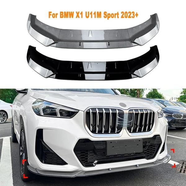 BMW X1 U11M スポーツ フロントバンパー リップスプリッター ボディキット