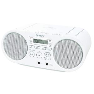 ソニー AUX CDラジオ ZS-S40 : FM/AM/ワイドFM対応 ホワイト ZS-S40 W｜csc-store