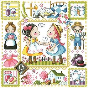 3182クロスステッチ 刺繍キット世界のおとぎ話 アン・オブ・グリーン・ゲイブルズ