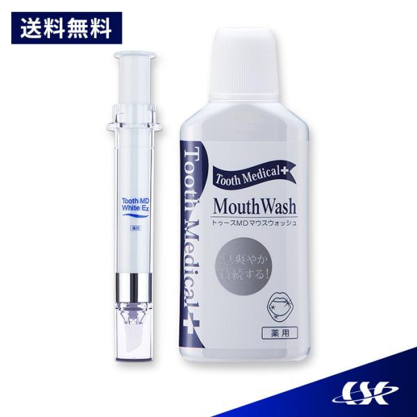 公式 薬用トゥースMDマウスウォッシュセット (歯磨きジェル11mL マウスウォッシュ300mL) ...
